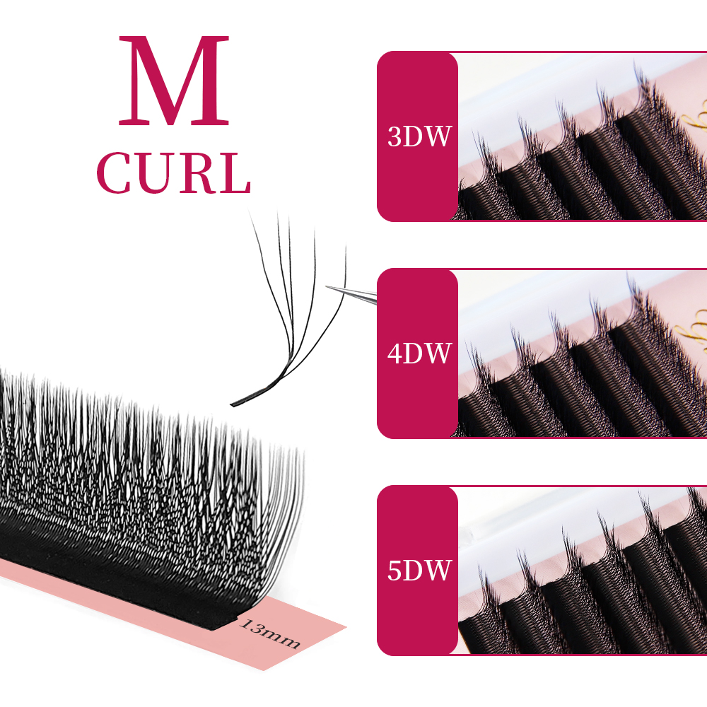 Eyelash Extension Human Hair - Extensions de cils Goddess W3D 4D