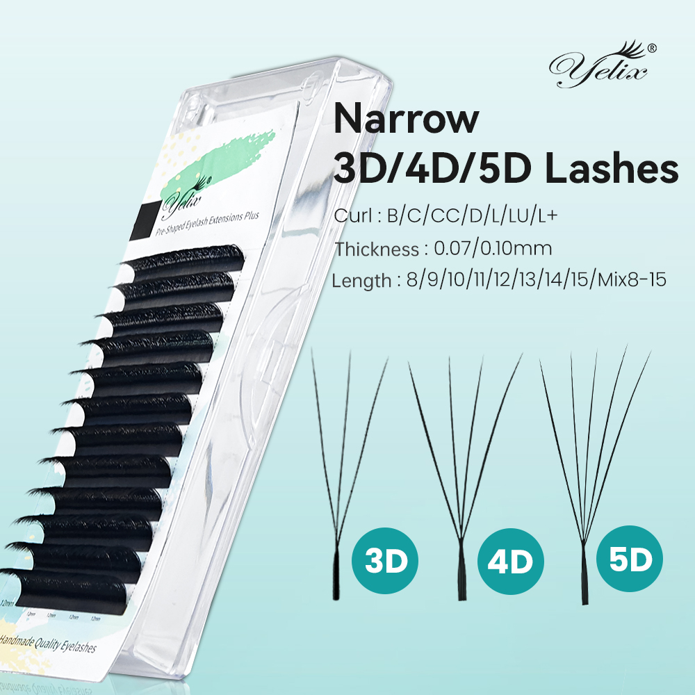 Eyelash Extension For Asian Eyes - Extensions de cils Yelix, éventails de