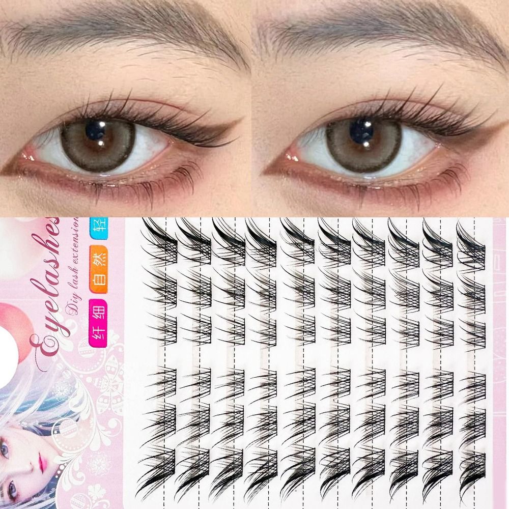 3D oeil de chat grappes cils n - Eyelash Extension Human Hair avis et prix